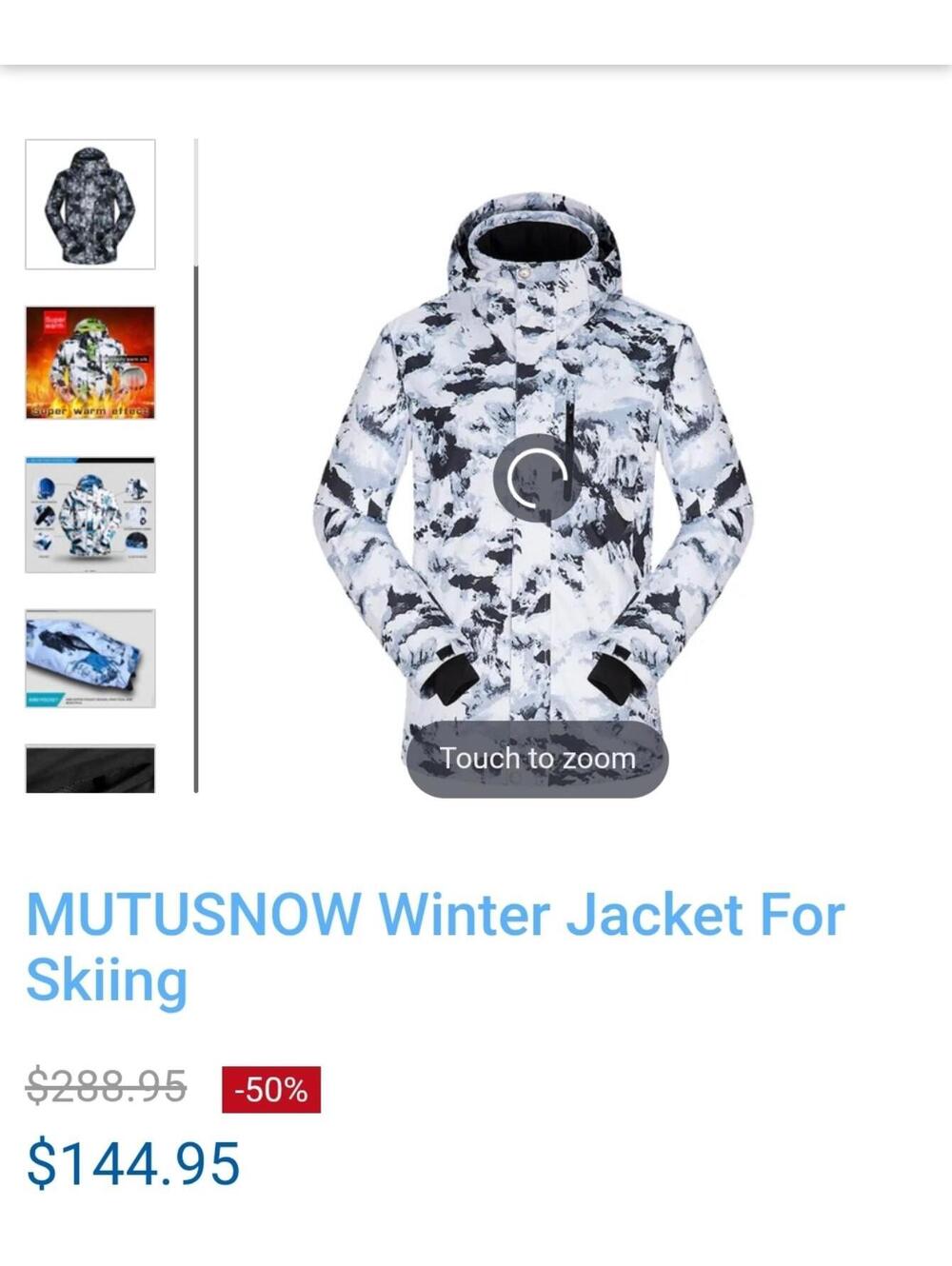 Men's Small Green/White "MutuSnow" insulated & Waterproof Winter Ski Jacket, NWT - Picture 12 of 12